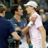 Jannik Sinner et Joao Fonseca après leur duel à Indian Wells (Getty Images).