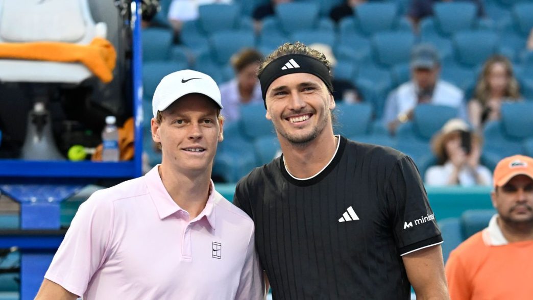 Jannik Sinner a battu Alexander Zverev pour la septième fois consécutive à Miami (Michele Eve Sandberg/Icon Sportswire via Getty Images)