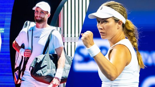 Corentin Moutet a répondu à Danielle Collins. (Getty Images)