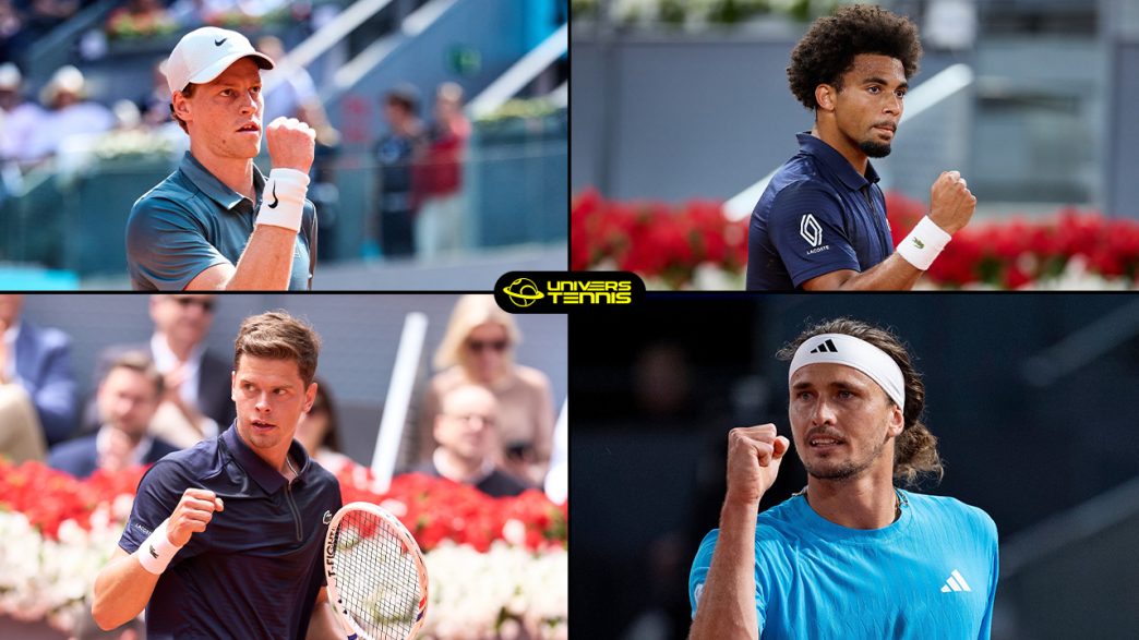 Jannik Sinner, Arthur Fils, Alexander Blockx et Alexander Zverev sont au programme des demi-finales au Masters 1000 de Madrid 2026 (MMOPEN)