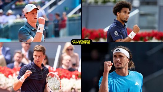 Jannik Sinner, Arthur Fils, Alexander Blockx et Alexander Zverev sont au programme des demi-finales au Masters 1000 de Madrid 2026 (MMOPEN)