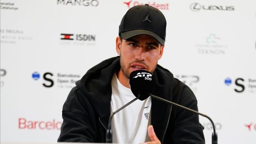 Carlos Alcaraz a déclaré forfait pour son deuxième tour à Barcelone. (Getty Images)
