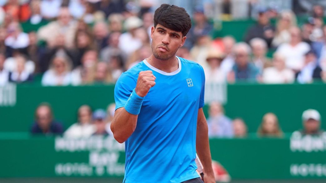 Carlos Alcaraz s'est qualifié pour les quarts de finale au Masters 1000 de Monte-Carlo (Mateo Villalba/Getty Images)