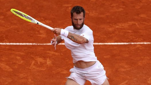 Corentin Moutet à Monte-Carlo en 2026. (Julian Finney/Getty Images)
