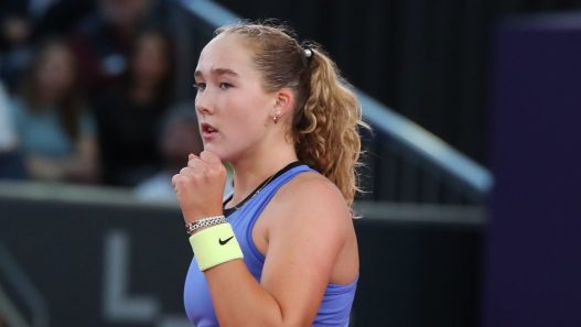 Mirra Andreeva à Linz en 2026. (Severin Aichbauer/SEPA.Media /Getty Images)