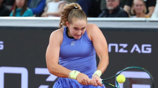 Mirra Andreeva à Linz en 2026. (Severin Aichbauer/SEPA.Media /Getty Images)