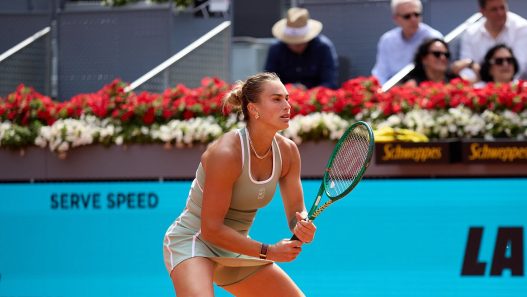 Aryna Sabalenka a dominé Peyton Stearns pour son premier match à Madrid. (Getty Images)