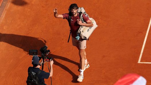 Valentin Vacherot est forfait pour la suite du tournoi à Paris (Image d'illustration - Julian Finney/Getty Images)