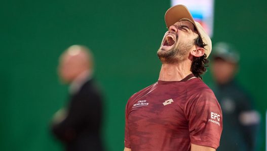 Valentin Vacherot s'est qualifié pour les quarts de finale au Masters 1000 de Monte-Carlo (Mateo Villalba/Getty Images)