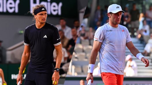 Alexander Zverev et Casper Ruud sont désormais les favoris pour le titre dans cette édition 2026 de Roland-Garros (Getty Images)
