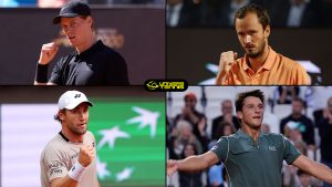 Jannik Sinner, Daniil Medvedev, Casper Ruud et Luciano Darderi sont au programme des demi-finales au Masters 1000 de Rome 2026 (Getty Images)