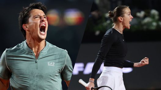 Luciano Darderi et Elina Svitolina se sont qualifiés pour les demi-finales à Rome (Getty Images)