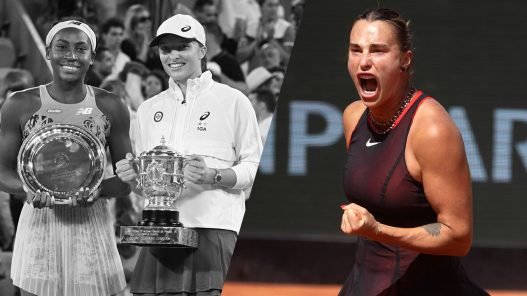 Aryna Sabalenka est toujours en lice, contrairement à Coco Gauff et Iga Swiatek, déjà éliminées. (Getty Images)
