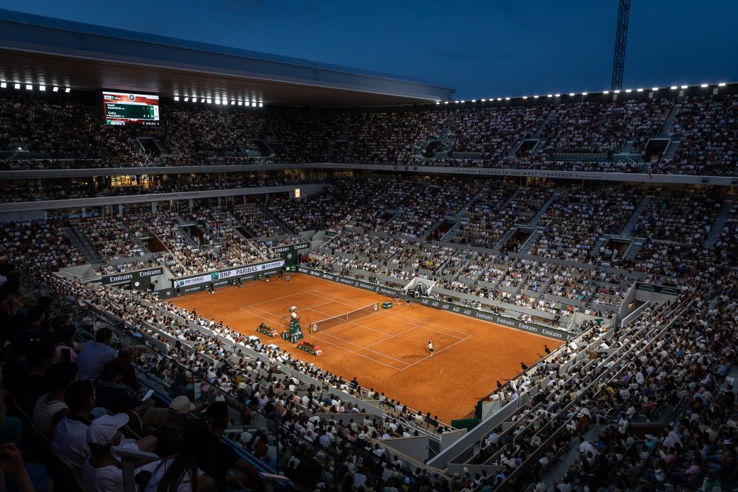 Damir Dzumhur, Carlos Alcaraz, Roland-Garros 2025, Simple Messieurs, 3eme Tour, Photo : Emilie Hautier / FFT