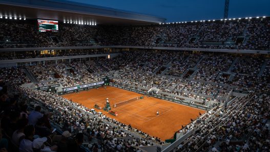 Damir Dzumhur, Carlos Alcaraz, Roland-Garros 2025, Simple Messieurs, 3eme Tour, Photo : Emilie Hautier / FFT