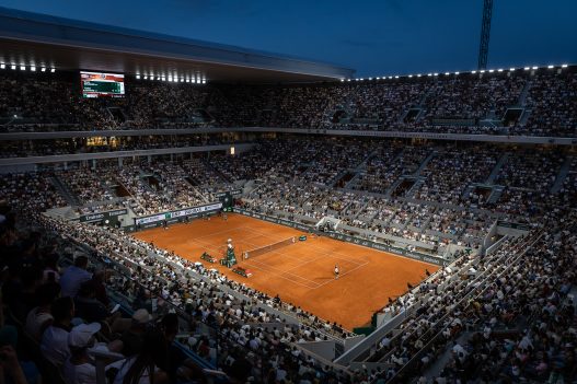 Damir Dzumhur, Carlos Alcaraz, Roland-Garros 2025, Simple Messieurs, 3eme Tour, Photo : Emilie Hautier / FFT