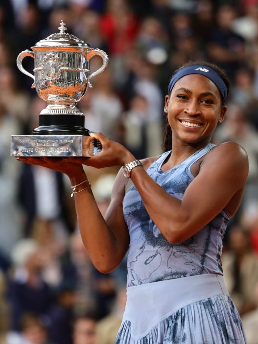 Coco Gauff, Roland-Garros 2025, Simple Dames, Remise de Prix, Photo : Clement Mahoudeau / FFT