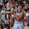Coco Gauff, Roland-Garros 2025, Simple Dames, Remise de Prix, Photo : Clement Mahoudeau / FFT