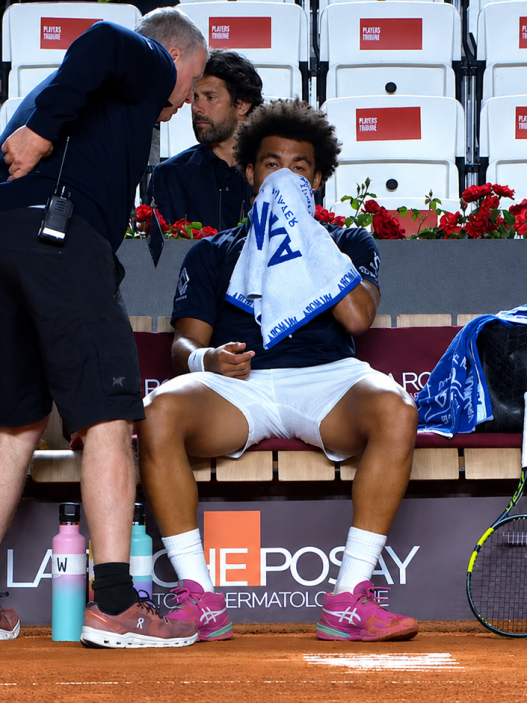 Arthur Fils a abandonné ce samedi au deuxième tour du Masters 1000 de Rome. (Getty Images)