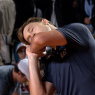 La célébration de Hamad Medjedovic après avoir battu Joao Fonseca à Rome (Tennis TV).