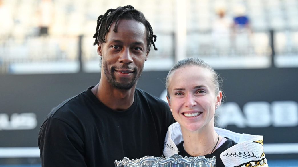 Gaël Monfils et Elina Svitolina à Auckland (Getty Images)