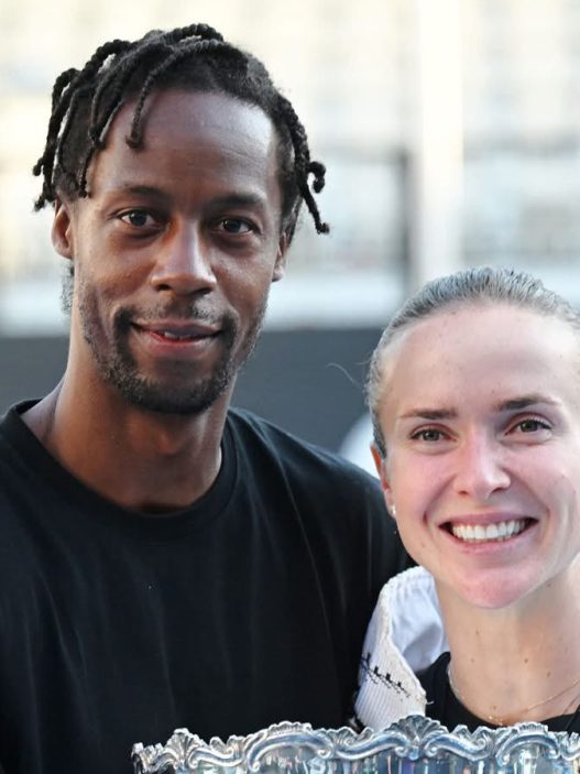 Gaël Monfils et Elina Svitolina à Auckland (Getty Images)