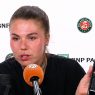 Oleksandra Oliynykova a livré une conférence de presse particulièrement forte ce samedi. (Getty Images)