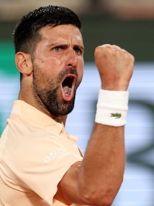Novak Djokovic s'est imposé pour son premier tour ce dimanche 24 mai à Roland-Garros (Clive Brunskill/Getty Images)