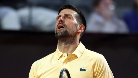 Novak Djokovic a été éliminé d'entrée au Masters 1000 de Rome 2026. (Julian Finney/Getty Images)