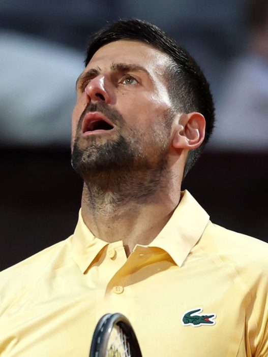 Novak Djokovic a été éliminé d'entrée au Masters 1000 de Rome 2026. (Julian Finney/Getty Images)