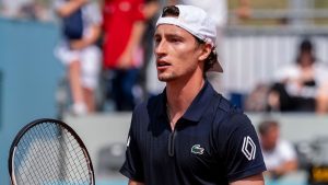 Ugo Humbert à Madrid en 2026. (Photo by Alberto Gardin/Eurasia Sport Images/Getty Images)