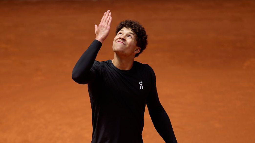 Ben Shelton s'est incliné au deuxième tour à Rome. (Getty Images)