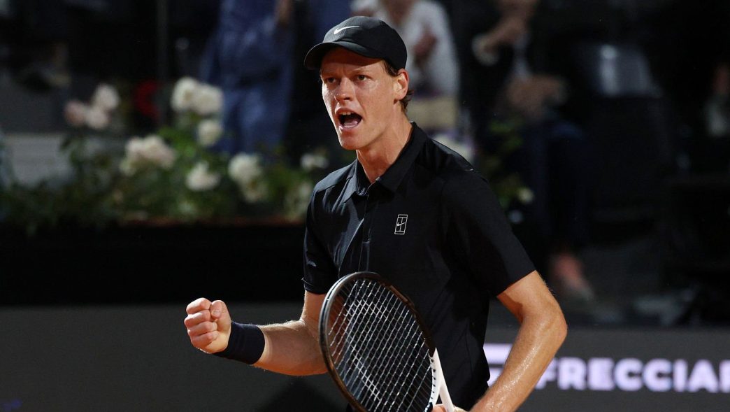 Jannik Sinner s'est qualifié pour la finale du Masters 1000 de Rome. (Getty Images)
