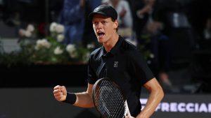 Jannik Sinner s'est qualifié pour la finale du Masters 1000 de Rome. (Getty Images)