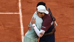 Moise Kouame s'est incliné en quatre sets face à Alejandro Tabilo. (Getty Images)