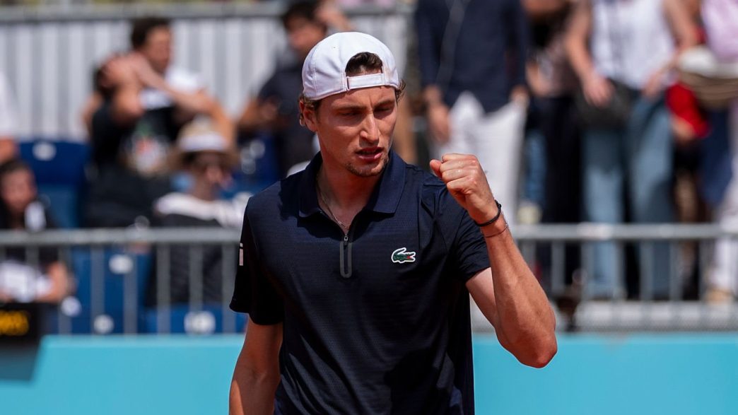 Ugo Humbert s'est qualifié pour le troisième tour au Masters 1000 de Rome (Alberto Gardin/Eurasia Sport Images/Getty Images)