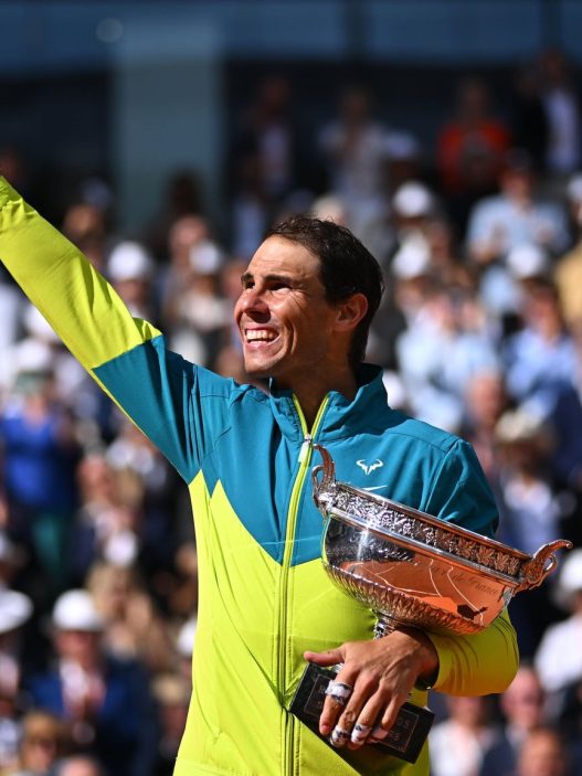 Rafael Nadal lors de son 14e et dernier titre à Roland-Garros en 2022 (Getty Images)