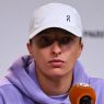 Iga Swiatek en conférence de presse avant son entrée en lice à Roland-Garros (Daniel Kopatsch/Getty Images)