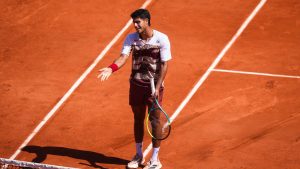 Daniel Vallejo s'est incliné en cinq sets contre Moïse Kouame à Roland-Garros (Emilian Baldow/Icon Sport via Getty Images)