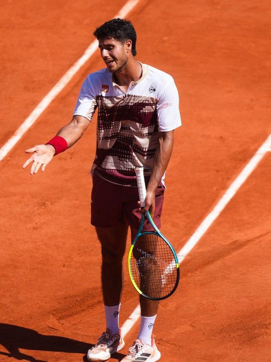 Daniel Vallejo s'est incliné en cinq sets contre Moïse Kouame à Roland-Garros (Emilian Baldow/Icon Sport via Getty Images)