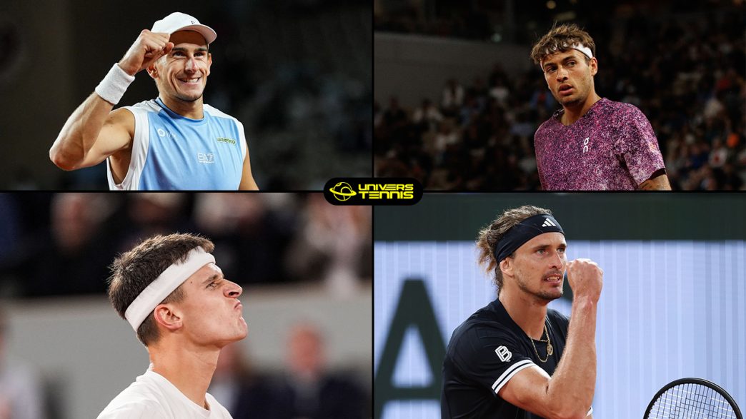 Alexander Zverev, Flavio Cobolli, Jakub Menšík et Matteo Arnaldi composent le dernier carré masculin de Roland-Garros 2026 (Getty Images)