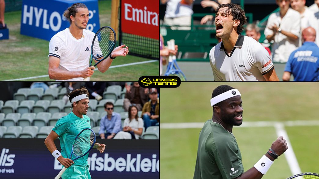 Alexander Zverev, Taylor Fritz, Daniel Altmaier et Frances Tiafoe composent le dernier carré de l'ATP 500 de Halle 2026 (Getty Images)