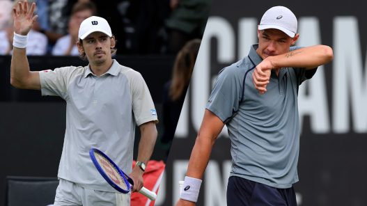 Alex De Minaur et Kamil Majchrzak vont s'affronter pour le titre au Libema Open 2026 de 's-Hertogenbosch (Getty Images)