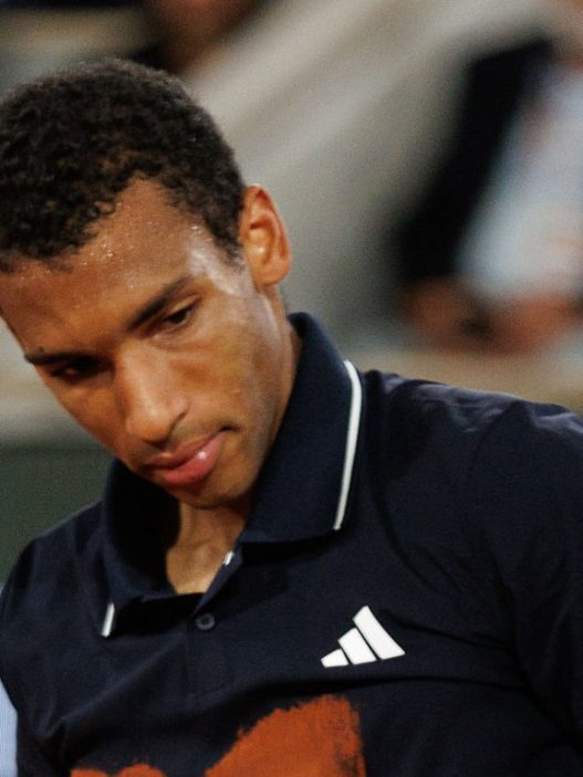 Félix Auger-Aliassime s'est incliné en quarts de finale de Roland-Garros (Tnani Badreddine/DeFodi Images/DeFodi via Getty Images)