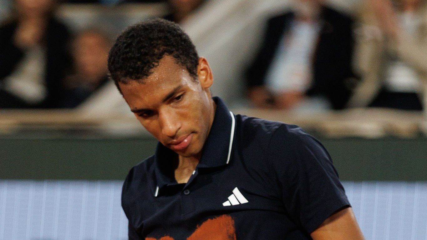 Félix Auger-Aliassime s'est incliné en quarts de finale de Roland-Garros (Tnani Badreddine/DeFodi Images/DeFodi via Getty Images)
