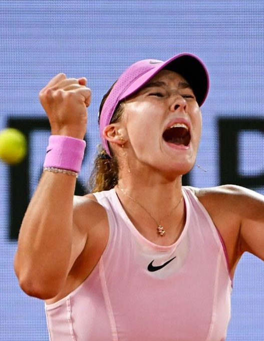 Mirra Andreeva est qualifiée en finale de Roland-Garros.(Photo by Sandra Ruhaut/Icon Sport via Getty Images)