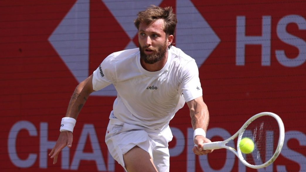 Corentin Moutet au Queen's. (Photo by Luke Walker/Getty Images for LTA)