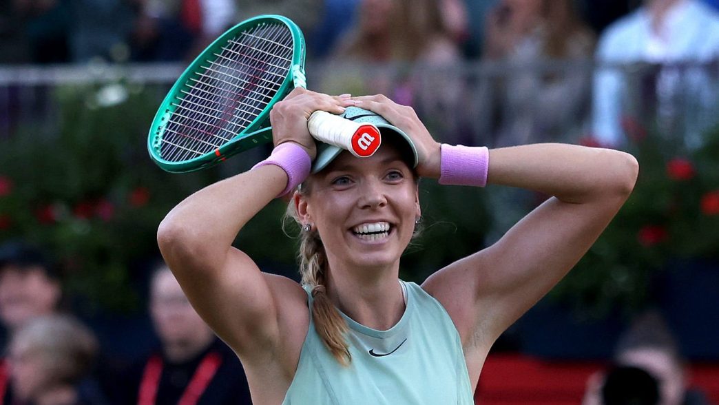 Katie Boulter s'est imposée contre Elena Rybakina au Queen's (Paul Harding/Getty Images)