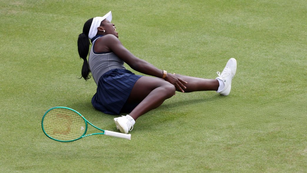 Victoria Mboko a lourdement chuté sur le gazon du Queen's (Paul Harding/Getty Images)