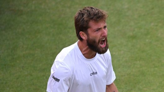Corentin Moutet est qualifié en huitièmes de finale du Queen's 2026. (Harriet Lander/Getty Images)